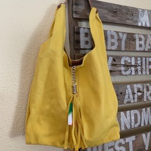Leather Italian Yellow bag